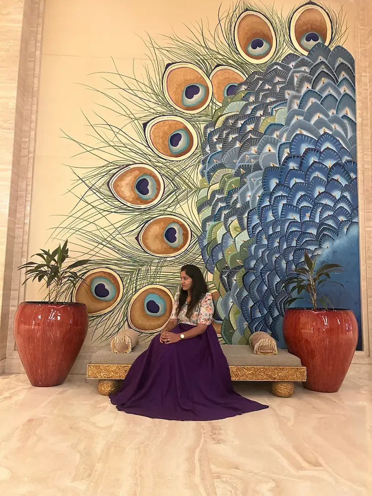Purple georgette